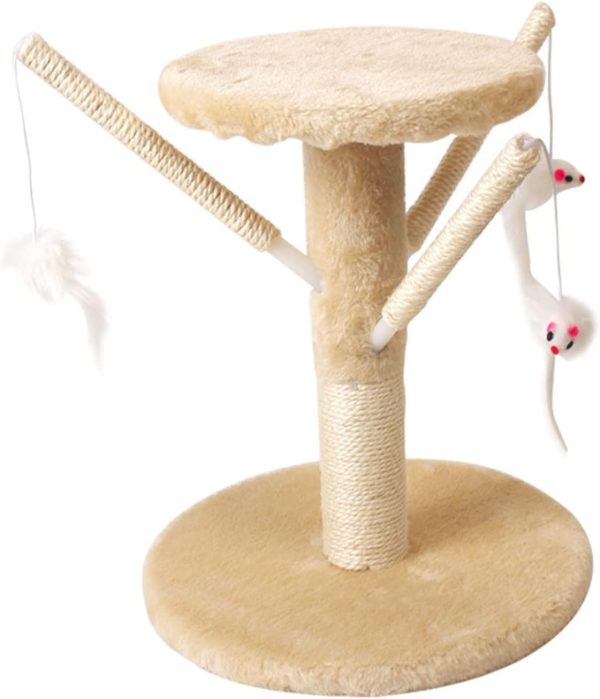Cat Climbing Cat Climbing Frame, cat Scratching Post, cat Tree, cat Climbing Post, cat Toy, cat Shelf, cat Jumping Platform, cat Toy Cat Rock Climbing Frame(Beige)